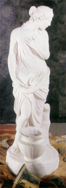 Venus Urn Piped Fountain Feature Marble Life-Size Statue